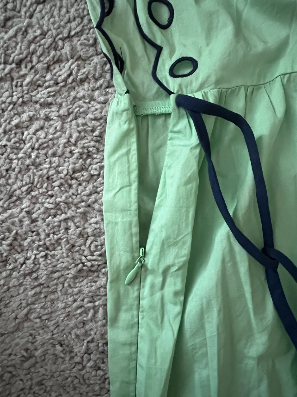 NWT Farm Rio Green and Blue Eyelet Mini Dress Coverup Small - Picture 6 of 8